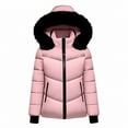 thumbnail image 3 of Niaviben Puffer Jacket Womens with Hood Cropped Puffer Jacket Women Quilted Jackets for Women Womens Winter Coat Jackets for Women Trendy Women's Casual Jackets Womens Winter Jackets Pink XS, 3 of 9