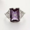 thumbnail image 3 of K-KED Fashion Cubic Zircon Charm 925 Silver Plated Ring Wedding Delicate Jewelry Sz 6-10-#3-10, 3 of 6