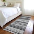 thumbnail image 3 of Addison Rugs Chantille Indoor/Outdoor Transitional Stripes Black Washable Runner Rug, 2'3" x 7'6", 3 of 5