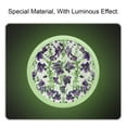 thumbnail image 2 of PhooArto Bell Flowers Watercolor Pattern 4 PCS Crystal Glass Cabinet Knobs, Drawer Kitchen Cabinets Dresser Cupboard Wardrobe Pulls Handle - Glowing in the Dark, 2 of 7