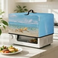 thumbnail image 2 of TSOVTHRID Starfish Beach Seaside Print Microwave Oven Dust Cover Decorative Air Fryer Toaster Oven Cover Countertop Microwave Protector for Indoor Kitchen Decor, 18.25"W x 14.5"D x 11"H, S, 2 of 7