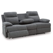 Signature Design by Ashley Yarrow Lane Beige Reclining Sofa with Table