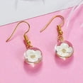 thumbnail image 3 of SPRING PARK Women Fashion Ball Round Hook Circle Flower Drop Dangle Earrings Women Jewelry Gift, 3 of 7
