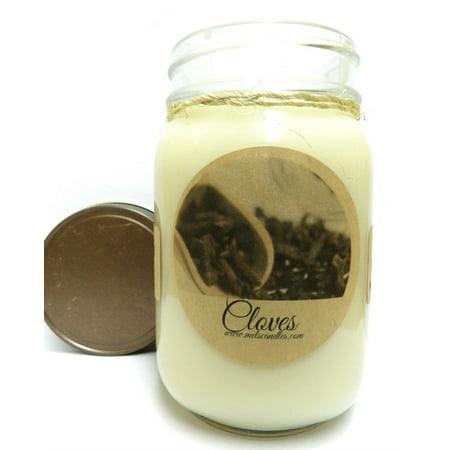 Clove Tree Candle - Cloves 16oz Country Jar All Natural Soy Candle Made with Essential Oil - Handmade in Rolla Missouri