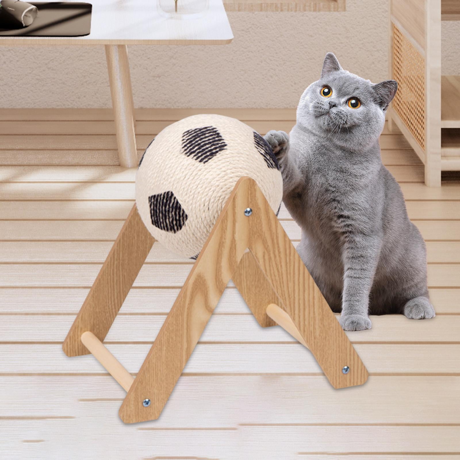 Fzaqwen Cat Scratcher Ball Versatile Cat Scratching Post for Playing Exercise Indoor S