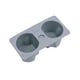 thumbnail image 2 of Portavasos para consola central de coche, organizador automático para Model 3 Gris, 2 of 9