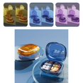 thumbnail image 1 of Mini Pill Box Transparent Lid 4/6 Compartments Large Capacity Multifunctional Portable Plastic Sealed Box Jewelry Capsule Container for Fish Oils Tablet Supplements, 1 of 8