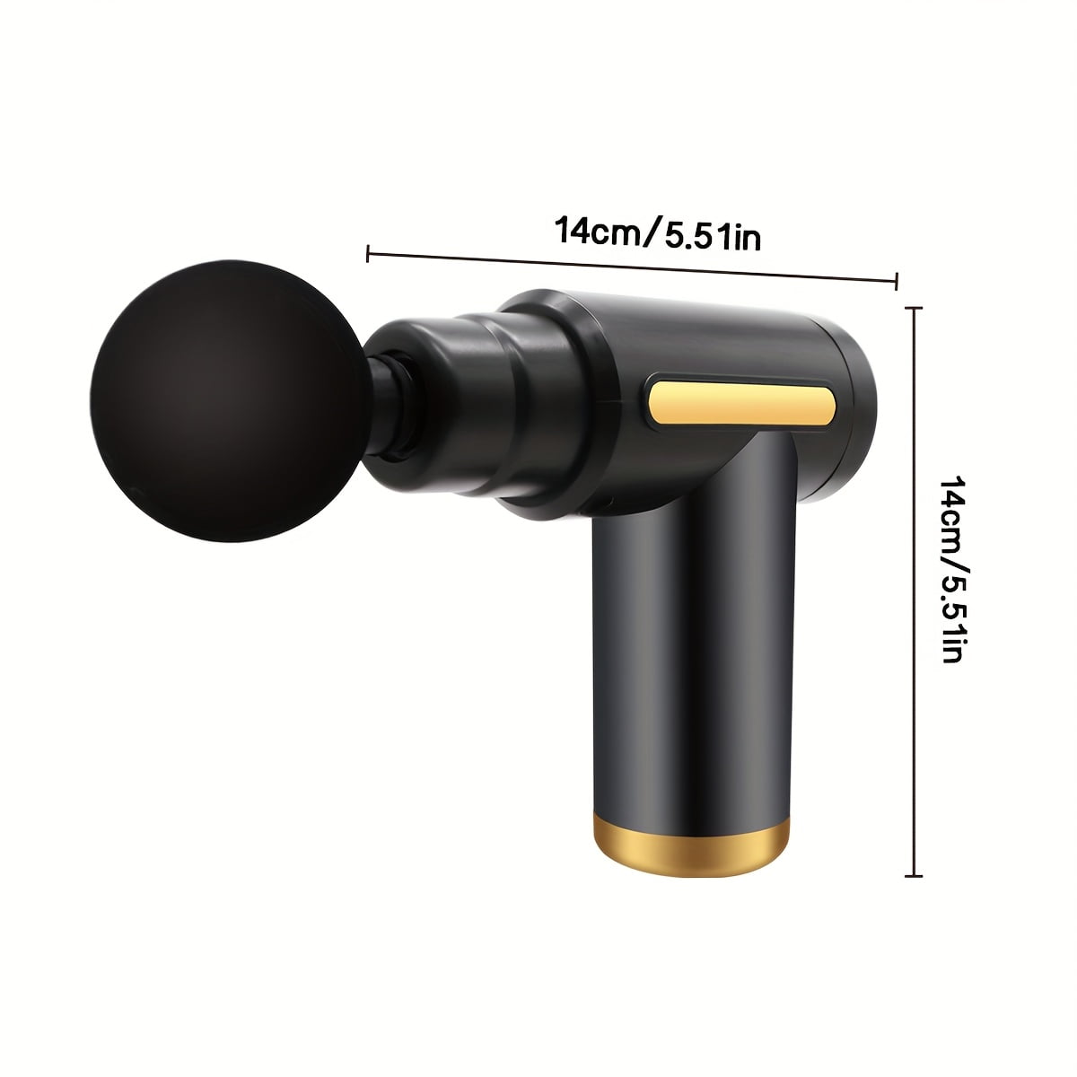 Fanruina Electric Fascia Massage Gun Portable Muscle Massager with LED Touch Screen 6 Massage Heads Mini Handheld Ultra Quiet Brushless Motor for Sports and Fitness