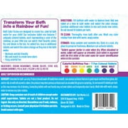 Tub Works Bath Color Fizzies, 150 Count Bath Color Tablets for Kids & Toddlers, 7 Colors, Bath Bombs