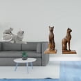 thumbnail image 2 of Figura de escritorio,Estatua de gato,linda estantería,escritorio,decoración del hogar,Figura de mesa,Estatua de gato sujetalibros para oficina,decoración del hogar,Escultura Sujetalibros, 2 of 8