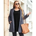 thumbnail image 7 of LARACE 3/4 Sleeve Shirts for Women Plus Size Tunic Dressy Top Loose Fit Flare T-Shirt Black 4X, 7 of 7