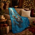 thumbnail image 3 of Playful Sea Otters Swimming Underwater, Cozy Friendship Quote Scene, Warm Flannel Blanket for Living Room and Reading Nook, Art Lovers Thanksgiving Gift, Artistic Home Decor, 3 of 9