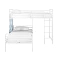 thumbnail image 4 of 60" L-Shape Metal Bunk Bed with Cut Out Panels - White / Light Blue, 4 of 6