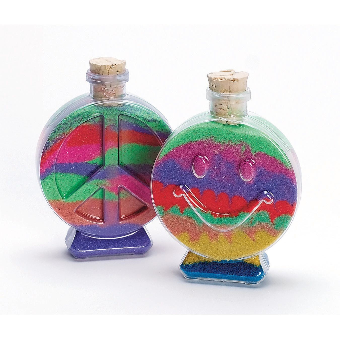 S&S Worldwide Art Sand Assortment in 12 oz. Shaker Top Bottles, For Sand Art Layering, Decorating Adhesive Sand Art Pictures, Terrariums & More Crafts, 10 Colors of Fine Sand, Non-Toxic, Pack of 10