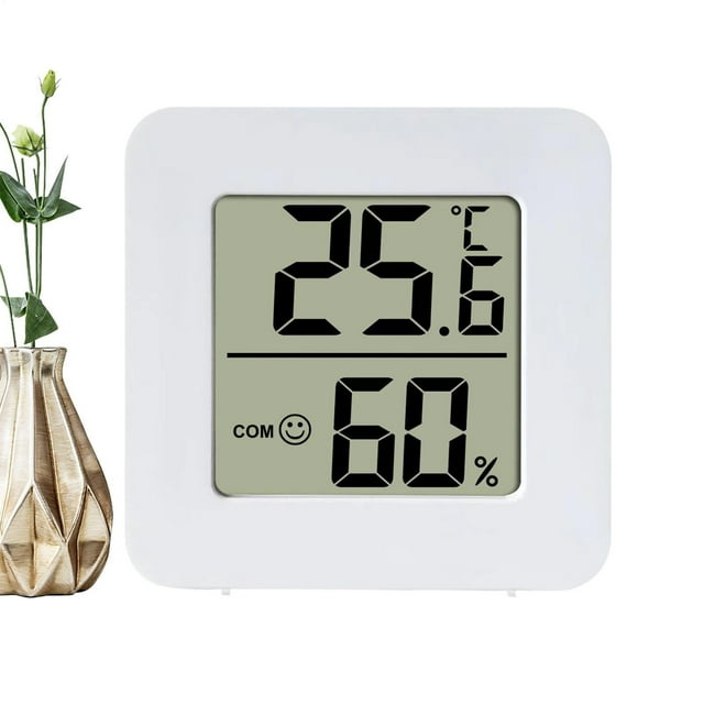 Indoor Humidity Meter Precision Mini Hygrometer Hygrometer With Facial Expression Prompts Room Temperature And Stationary Vacuum for Sweeping into Hand Held Robotic Dish Washer Kitchen Table Vacuum