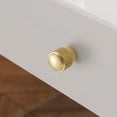 thumbnail image 4 of Lifetechs Round Gold Knobs Single Hole Cabinet Drawer Pulls Aluminum Furniture Hardware Handle for Cupboard Wardrobe Vanity Closet Door, 4 of 8