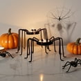 thumbnail image 5 of HomeKingdee Halloween Tealight Candle Holder, Black Spider Stand Spooky Home Decor, Indoor Outdoor Halloween Decorations for Party Table, Kitchen, Fireplace, Bookshelf, Desk, and Seasonal Display, 5 of 7