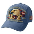 thumbnail image 5 of Eagle – United States 250th Anniversary Commemorative Hat USA Patriotic Baseball Cap Embroidered Printed Adjustable, Unisex, Tribute Gift for Veterans, Men, Women, 1766-2026, 5 of 9