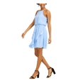thumbnail image 3 of BCX Womens Blue Sleeveless Above The Knee Fit + Flare Party Dress Size: XL, 3 of 4
