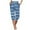A-Blue, variant on Wyobmus Women's Capri Pants Casual Elastic Drawstring Waist 3/4 Sweatpants Loose Stripe Printed Stretch Bottom Active Pants A-Black