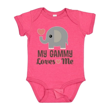 

Inktastic My Gammy Loves Me Grandchild Gift Baby Boy or Baby Girl Bodysuit