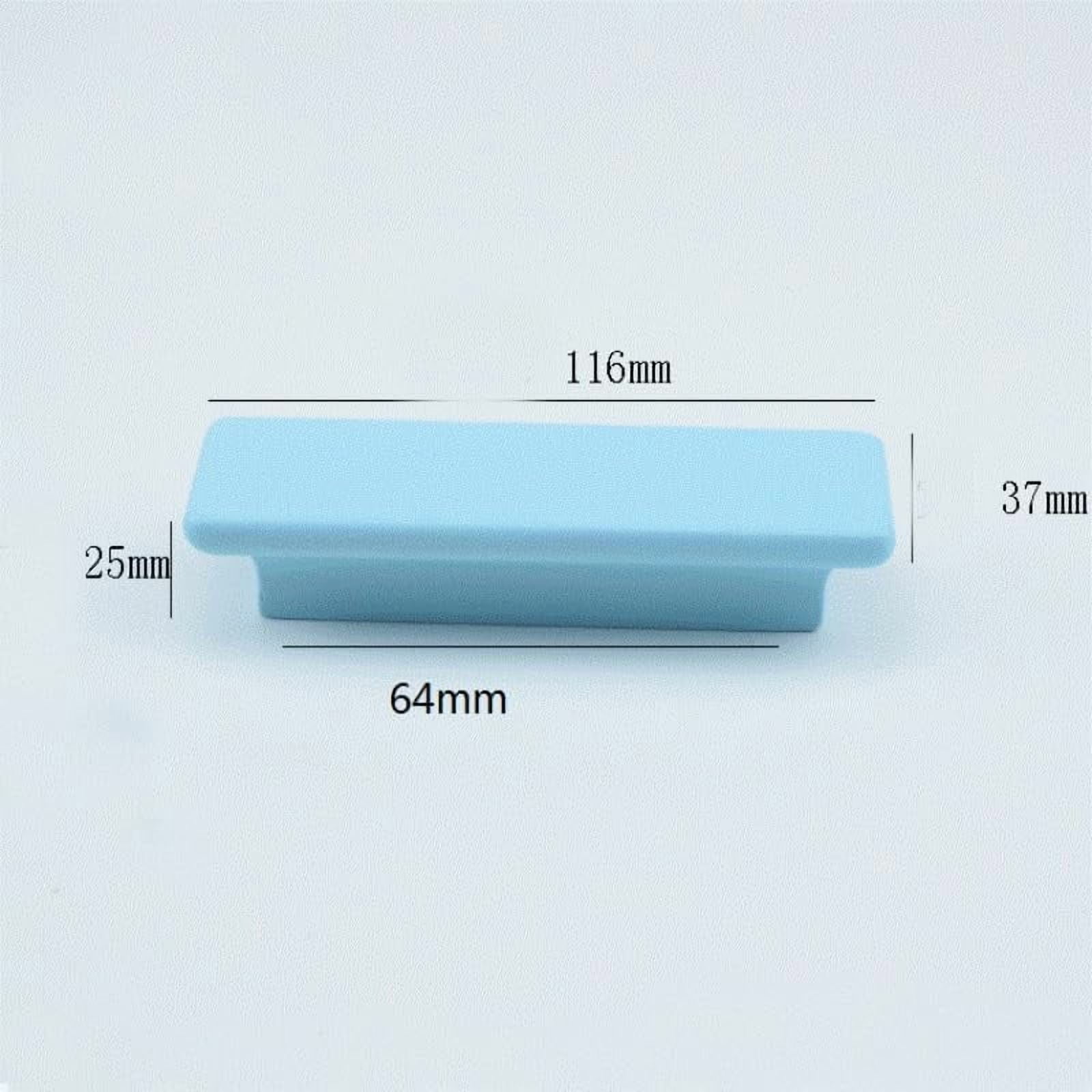 Gamvdout Wood Pull Handles 4Pcs Solid Wood Wardrobe Kitchen Cabinet Door Drawer Wooden Handle Children'S Room Colorful Cartoon Solid Wood Handle Green Single Hole