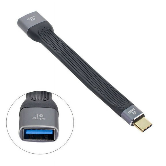 Chenyang CY USB 3.1 Type C Male Host to USB3.0 Type A Female OTG Flat Slim FPC Data Cable for Laptop Phone Cable
