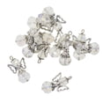 thumbnail image 3 of 12 Piezas Vintage Mariposa ángel Colgantes Facetadas Envejecidas Cuelgan para Bricolaje Joyería Col claro, 3 of 9