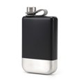 thumbnail image 3 of Stainless Steel 9oz Pocket Hip Flask Drink Alcohol Whiskey Flasks Russian Liquor Pot Black Painted Wine Bottle As Gift, 3 of 4