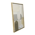thumbnail image 5 of 24" x 32" Art Deco Linear Arched Abstract Framed Wall Art with Gold Foil Accents, by DecMode, 5 of 7