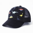thumbnail image 2 of Gibobby Toddler Baseball Hat with Mesh Dinosaur Printed Adjustable Sun Cap for Kids 12 18 Months 1-4T Boys Summer Outdoor Beach Infant Sun Hat(0-1 Year,Black), 2 of 6
