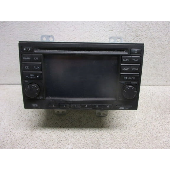 Pre-Owned 11 2011 Nissan Rogue AM FM 6 Disc CD GPS Navigation Radio OEM LKQ - Verify Specific Vehicle Fitment In Description - (Good)