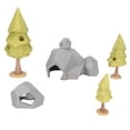 thumbnail image 4 of Fish  Decorations Tree Stone Resin Geometric Natural Forest Stone Aquarium Décor Thematic Ornaments With Hole, 4 of 8