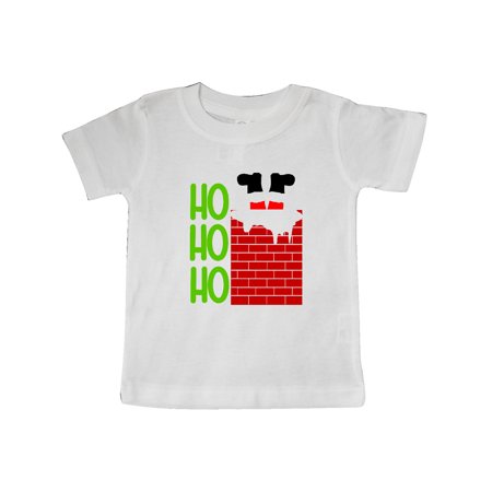 

Inktastic Ho Ho Ho Santa Feet in Chimney Gift Baby Boy or Baby Girl T-Shirt