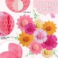 thumbnail image 3 of Dalrosia Giant Paper Flowers Honeycomb Balls for Party Pastel Hanging Decorations for Classroom Wall Birthday Wedding Backdrop Bridal Shower Decor, 3 of 5