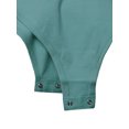 thumbnail image 5 of A2Y Women's Fashion Basic Premium Cotton Racerback Tank Body Suit Dusty Teal L, 5 of 5