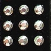 Gwen Studios Black Faux Leather Metal Studded Trim, Small Silver Studs, 3/8" x 2 Yards