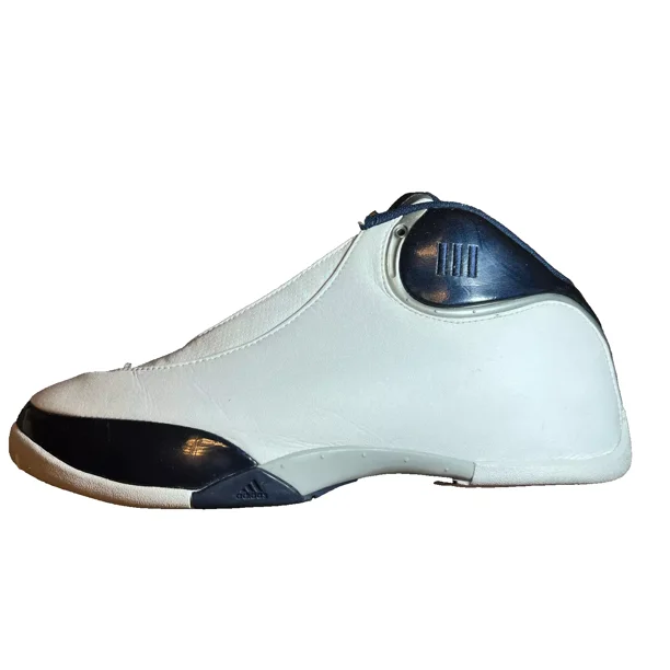 RARE Vtg 2003 Ad-id-as? NINO Leather Basketball 'Blue White' 021026 Men Sz 10 READ