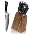 thumbnail image 1 of Juego de cuchillos de cocina SHAN ZU GYO de acero damasco, 7 piezas, 1 of 7