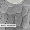 thumbnail image 5 of RV Alfombra de baño de espuma viscoelástica, alfombra de baño de forro polar de coral con relieve de adoquines, rápida absorción de agua, antideslizante, lavable, gruesa, suave y cómoda para cuarto de, 5 of 5