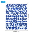 thumbnail image 2 of Unique Bargains Alphabet Letters Numbers Stickers, Self Adhesive Cursive, Dark Blue 6 Sheets, 2 of 6