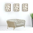 thumbnail image 3 of HomeRoots 489284 32 x 68.5 x 38.5 in. Pearl Tufted Velvet & Gold Chesterfield Love Seat, 3 of 3