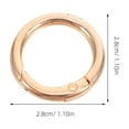 thumbnail image 2 of Mobutofu 15pcs Keyring Rings Nickel Plated Golden Minimal Maintenance Open Jump Ring for Exercise Straps, 2 of 6