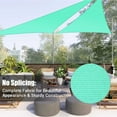 thumbnail image 4 of Yescom 2 Pack 16 Ft 97% UV Block Triangle Sun Shade Sail Canopy Cover Net Outdoor Deck, 4 of 12