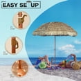 thumbnail image 3 of Meetleisure 7FT Thatched Tiki Umbrella, Outdoor, Pool, Patio, Beach,Yellow, 3 of 5