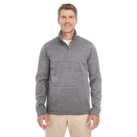 Devon & Jones Men's Newbury Mélange Fleece Quarter-Zip