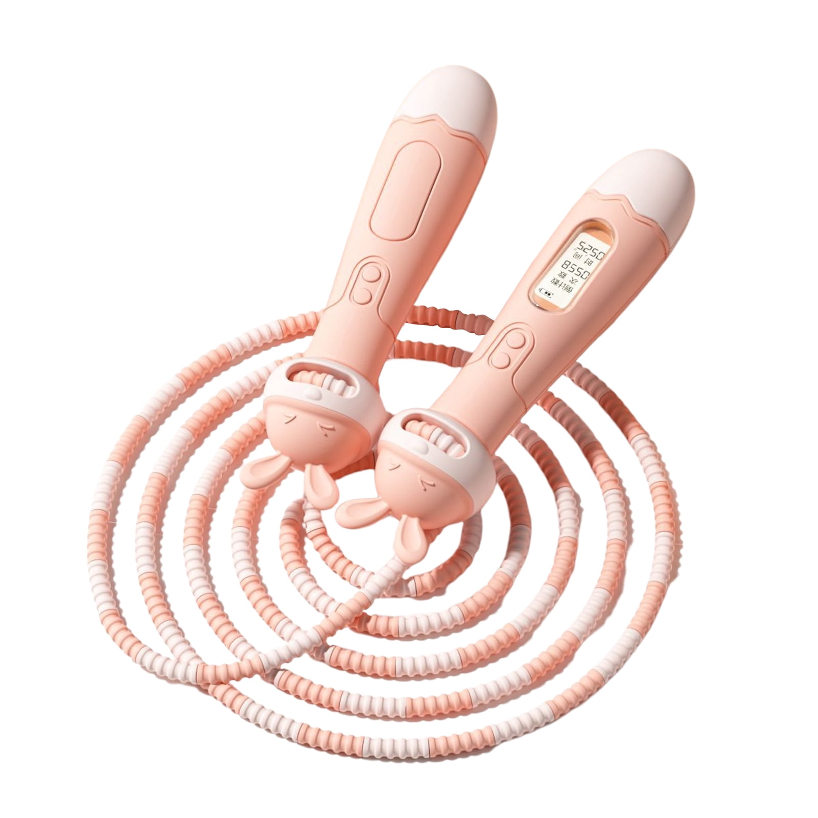 Opolski Jump Rope with Counter Length Adjustable Tangle-free Ergonomic Handle Skipping Rope Workout Fitness Equipment for Kids Purple