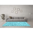 thumbnail image 3 of Ahgly Company Indoor Rectangle Abstract Light Blue Contemporary Area Rugs, 8' x 10', 3 of 4