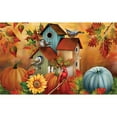 thumbnail image 3 of Briarwood Lane Fall Floral Birdhouses Doormat, 3 of 7