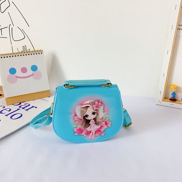 Disney-bolso de hombro de dibujos animados para niñas, monedero de Frozen 2, princesa Elsa, Anna, Anime, regalo de cumpleaños